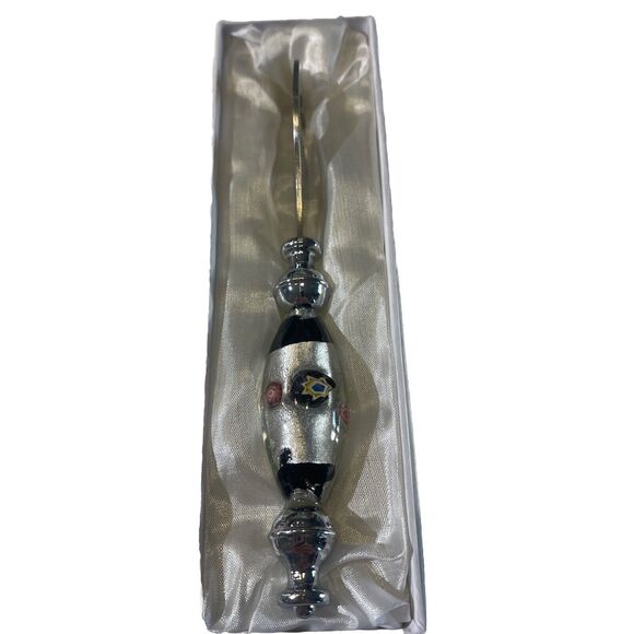 Bottle Opener 6" Stainless Steel With Hand Blown Glass Handle From Murano, Italy - Picture 3 of 7